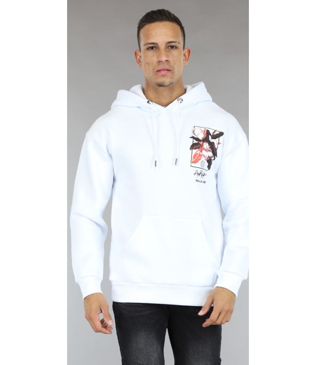 !OP=OP Witte Urban Culture Mannen Hoodie