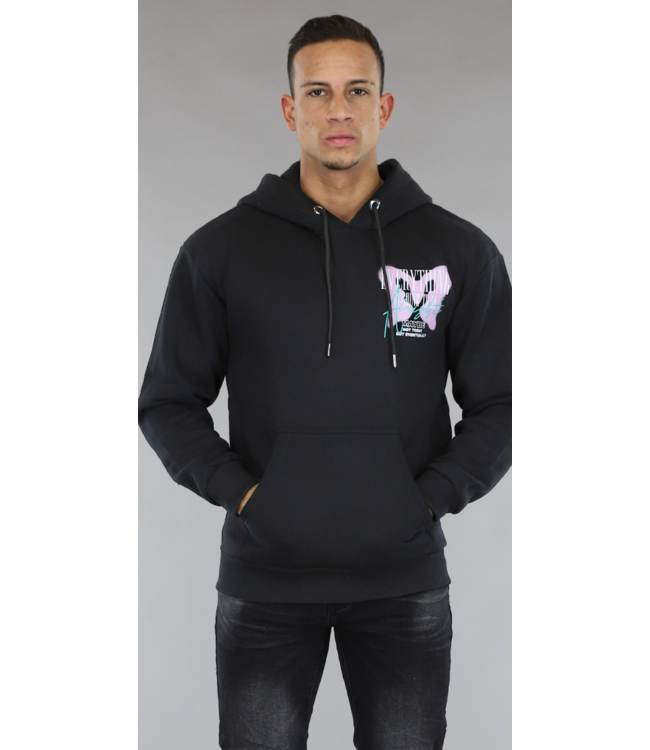 !OP=OP Zwarte Good Mood Mannen Hoodie