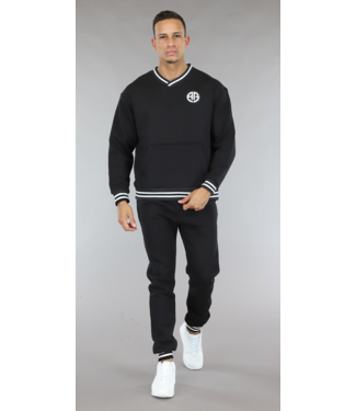 !SALE50 Zwart Old School Heren Tracksuit