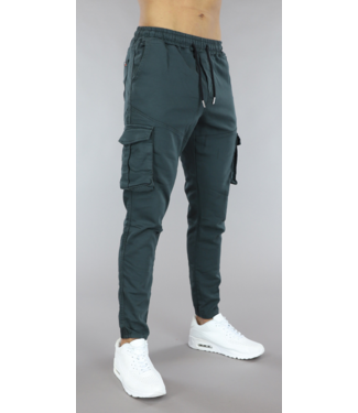 Heren Cargo Jogger Navy Blauw