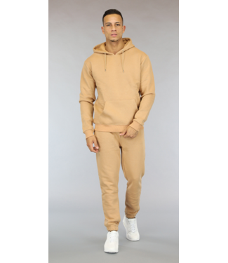 !OP=OP Basic Comfy Beige Heren Joggingpak