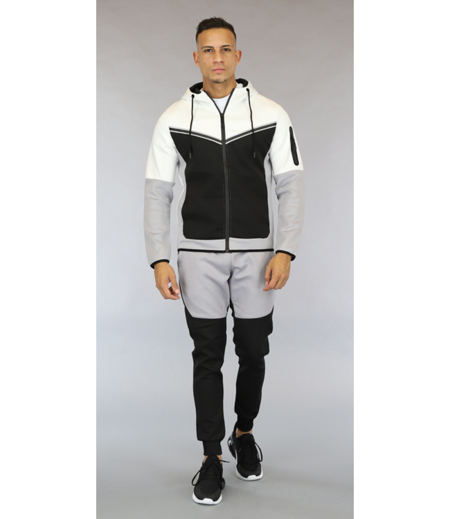 Meerkleurig Heren Tracksuit met Capuchon