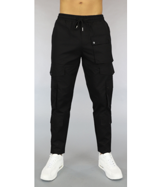 Heren Cargo Broek Zwart