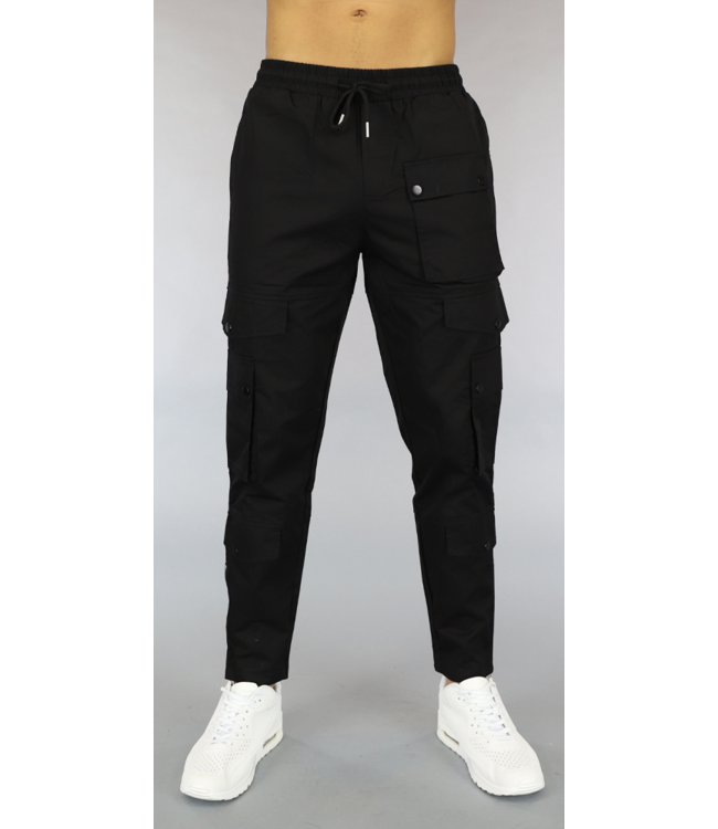 Heren Cargo Broek Zwart
