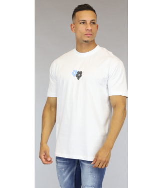 Wit Bloemen Heren Shirt