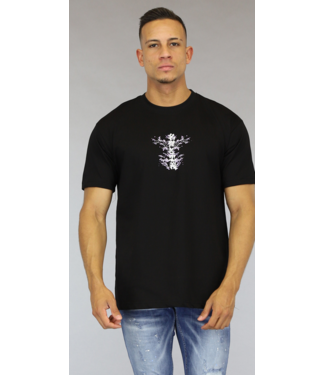 Zwart Kersenbloesem Heren Shirt