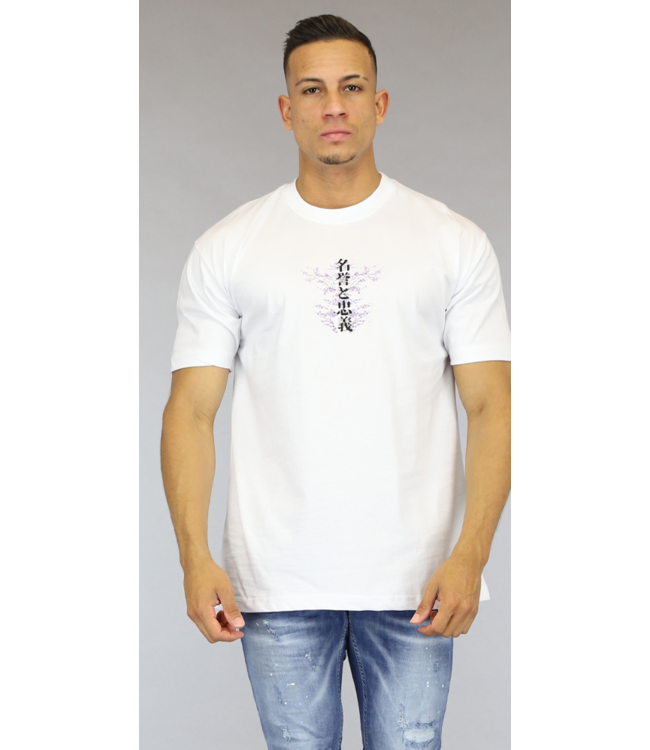 Wit Kersenbloesem Heren Shirt