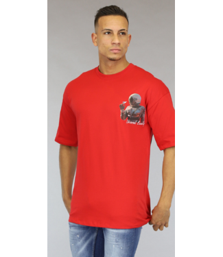 !OP=OP Rood Universal Beauty Heren Shirt