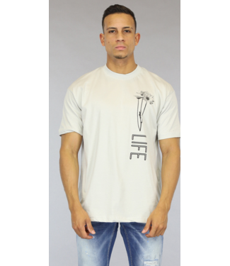 Lichtgrijs Heren Life Shirt