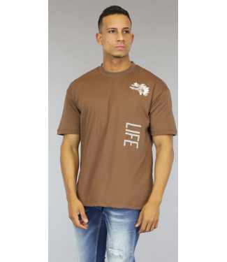 !OP=OP Bruin Heren Life Shirt