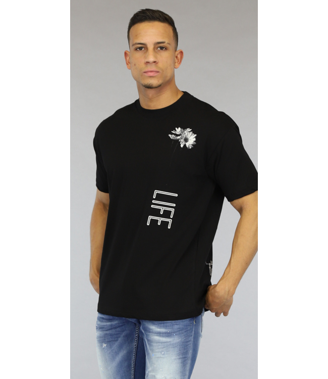 !OP=OP Zwart Heren Life Shirt