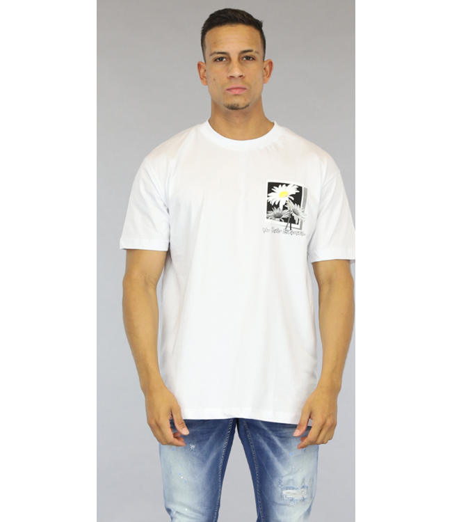 Wit Heren Madelief Shirt