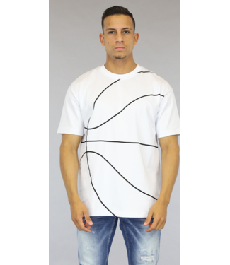 Wit Heren Basketbal Shirt
