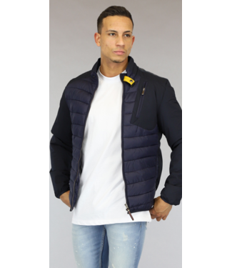 Sportief Donkerblauw Gewatteerd Heren Jack