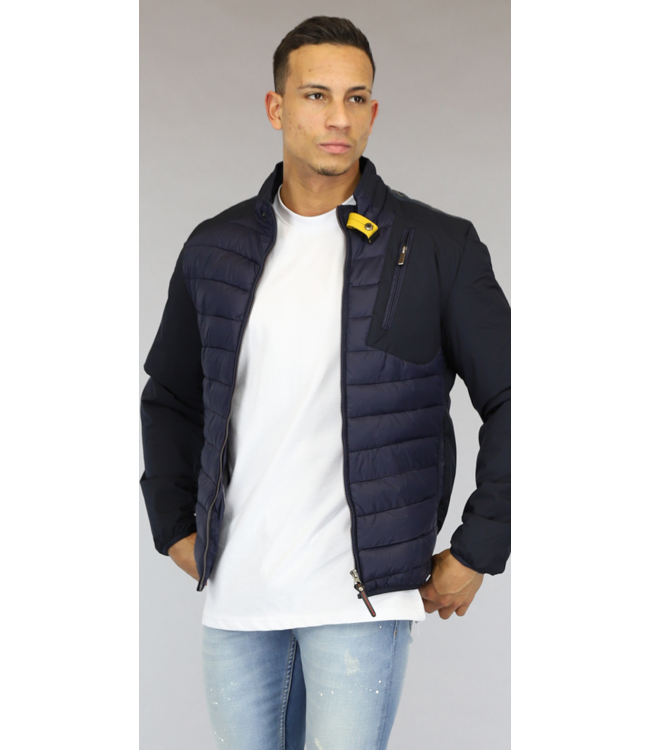 Sportief Donkerblauw Gewatteerd Heren Jack