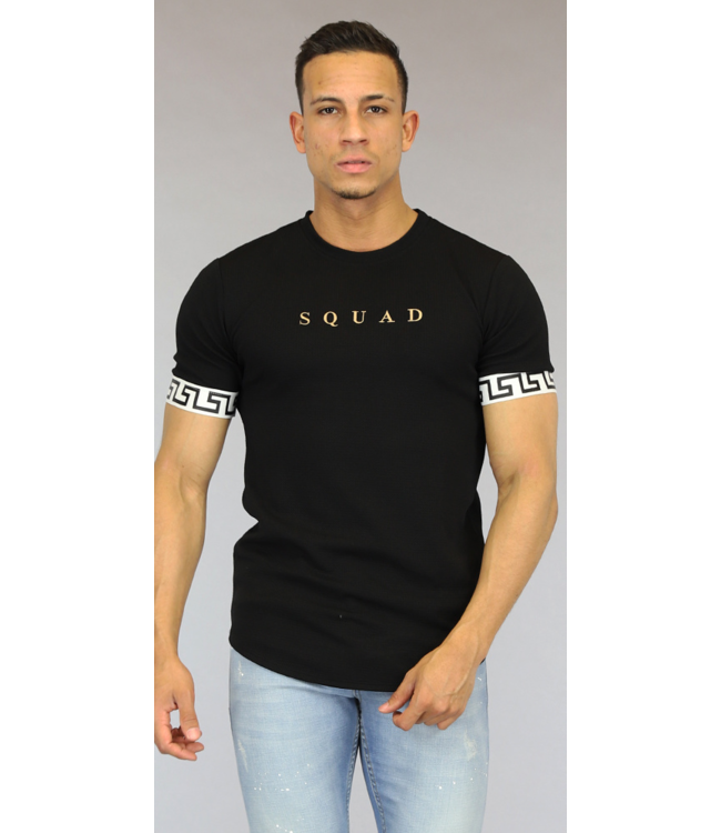 !OP=OP Zwart Heren Squad T-Shirt
