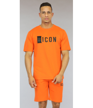 !OP=OP Oranje Loose Fit Heren Icon Short Set