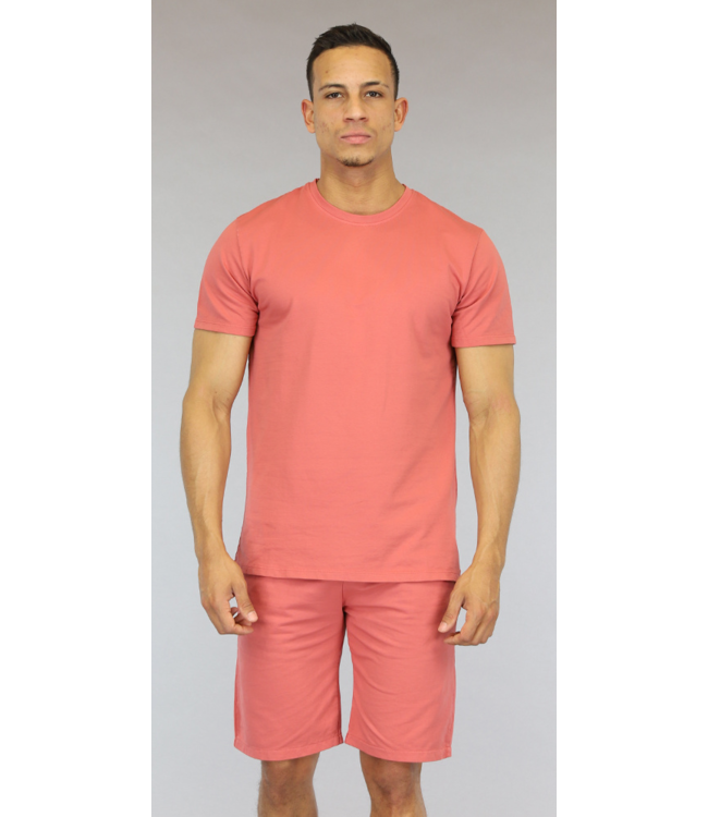 Basic Coral Loose-Fit Heren Short Set