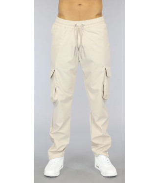 Beige Heren Cargo Streetwear Broek