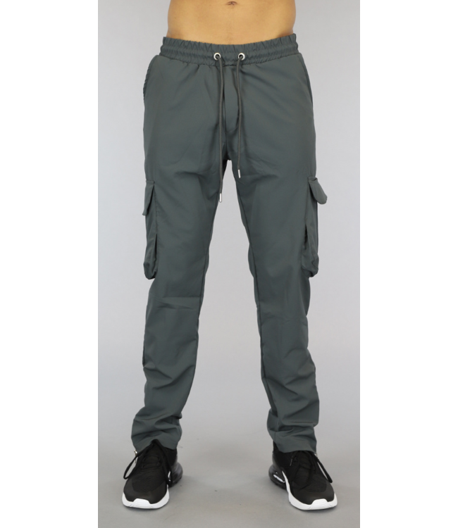 Antraciet Heren Cargo Streetwear Broek