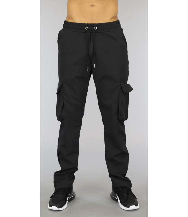 Zwarte Heren Cargo Streetwear Broek