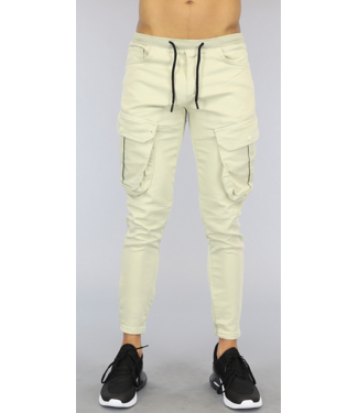 Beige Heren Cargo Jogger