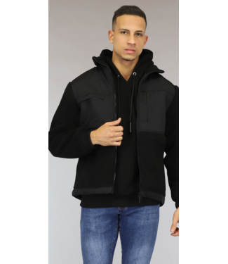 Zwart Oversized Heren Teddy Jack