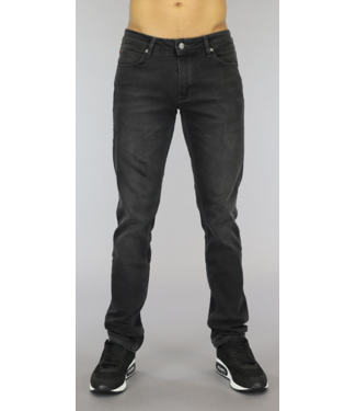 !OP=OP Basic Antraciet Slim Fit Heren Jeans