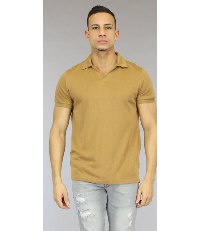 Basic Camel Heren Polo
