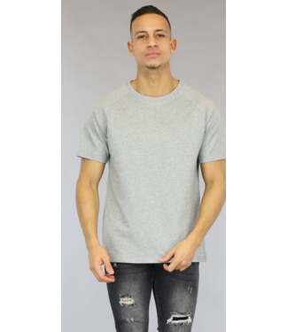 Basic Grijs Loose-Fit Heren T-Shirt