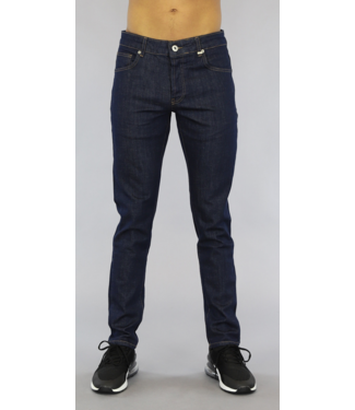 !OP=OP Donkerblauwe Old Look Slim Fit Heren Jeans