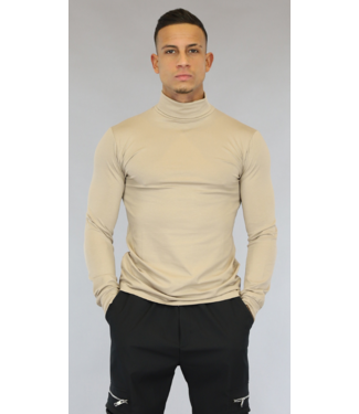 Beige Katoenen Heren Coltrui