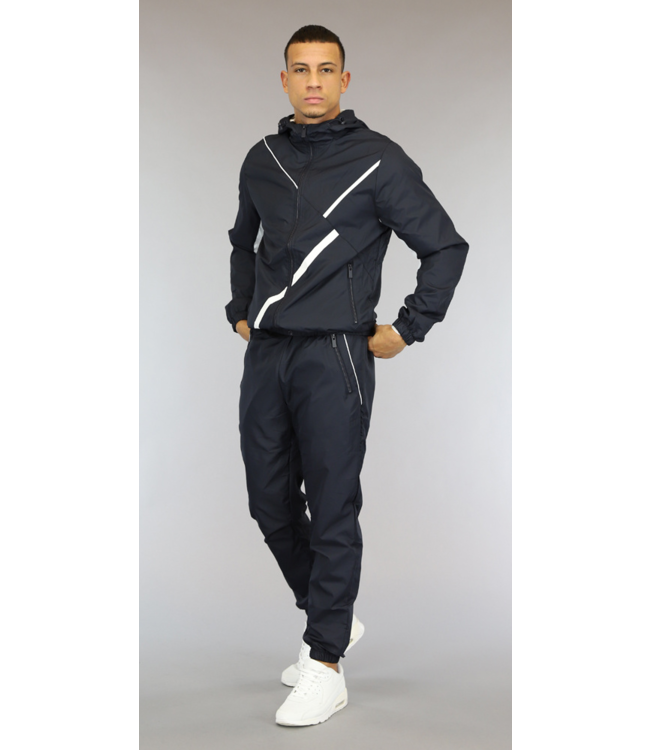 !OP=OP Donkerblauwe Heren Parachute Tracksuit