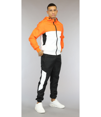 !OP=OP Oranje Heren Parachute Tracksuit met Jack