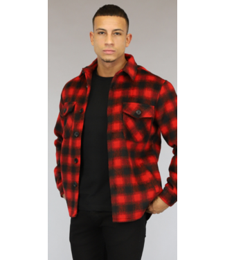 Rood Heren Houthakkers Overshirt