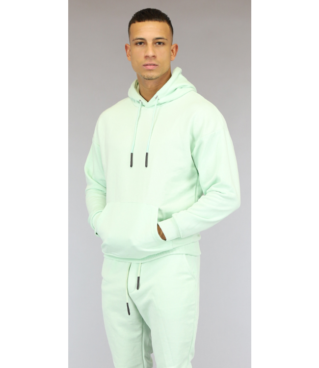 !OP=OP Basic Mintgroene Heren Hoodie