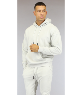 Basic Lichtgrijze Heren Hoodie