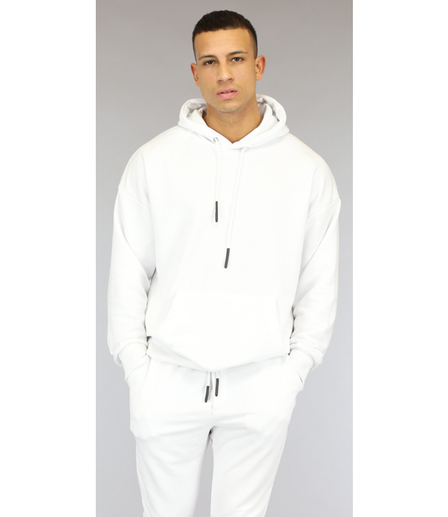 !OP=OP Basic Witte Heren Hoodie