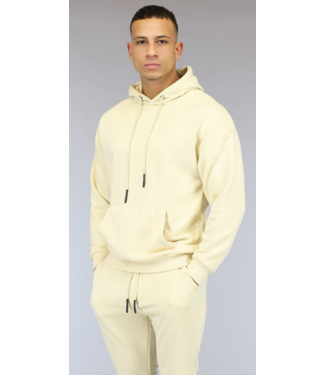 Basic Beige Heren Hoodie