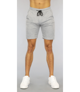 Basic Grijze Heren Jogger Short