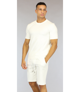 !OP=OP Ecru Heren Short Set