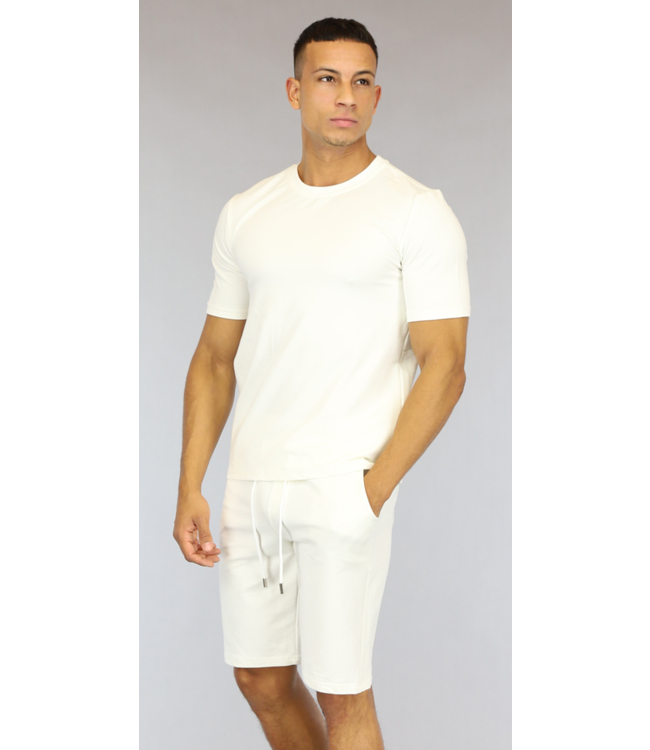 !OP=OP Ecru Heren Short Set