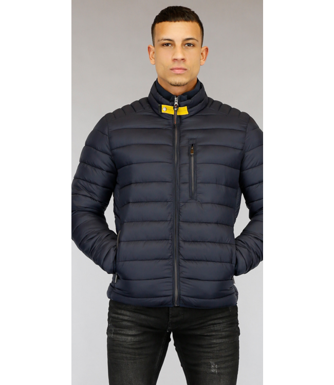 Donkerblauw Gewatteerd Heren Jack