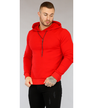 Rode Basic Heren Hoodie