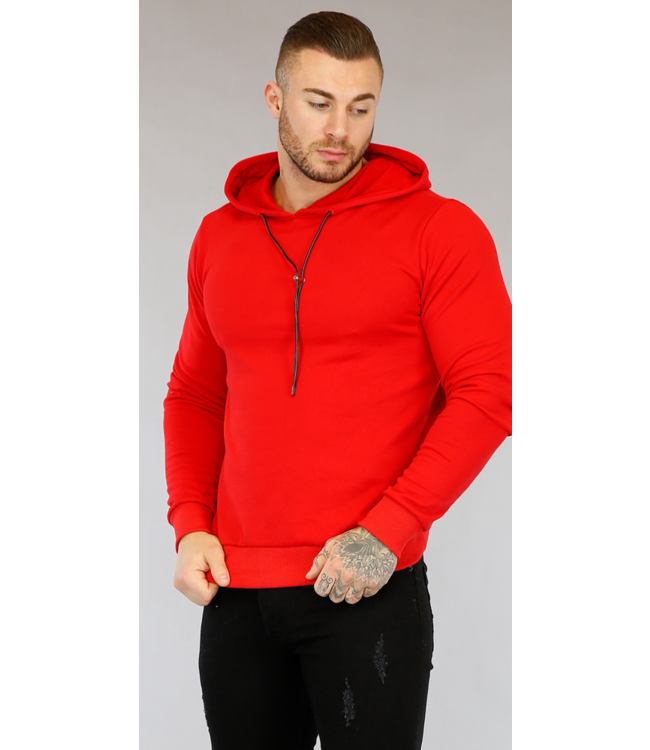 Rode Basic Heren Hoodie