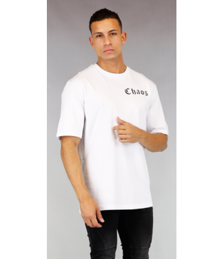 !OP=OP Wit Chaos Heren T-Shirt