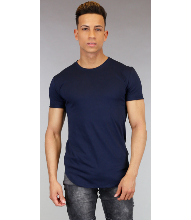 !OP=OP Casual Blauw Heren Shirt met Korte Mouwen