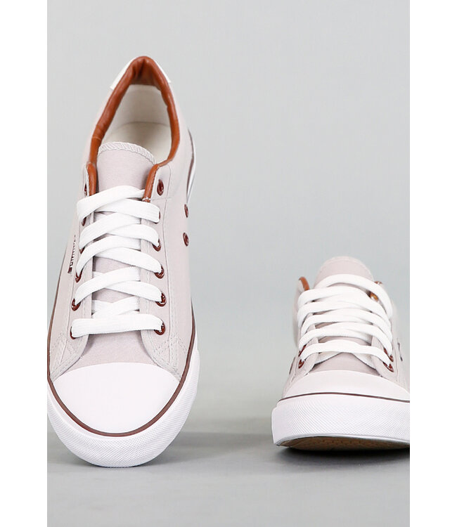 !SALE80 Heren Grijze Canvas Sneakers