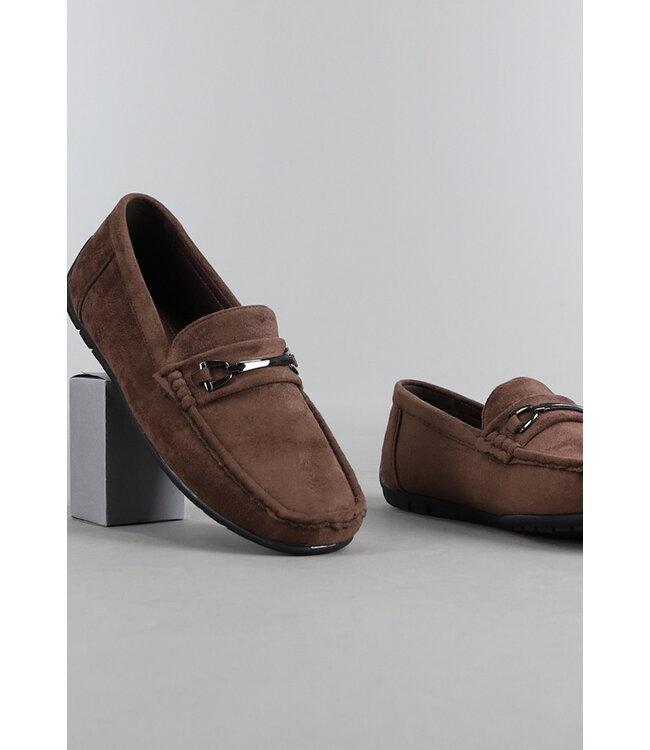 Bruine Suèdelook Heren Loafers