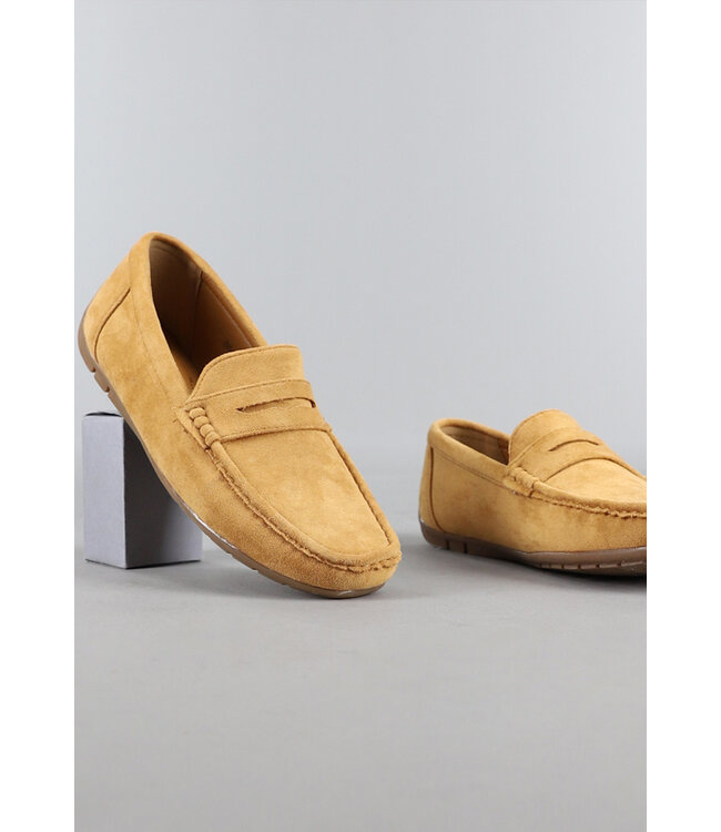 Camel Suèdelook Heren Loafers